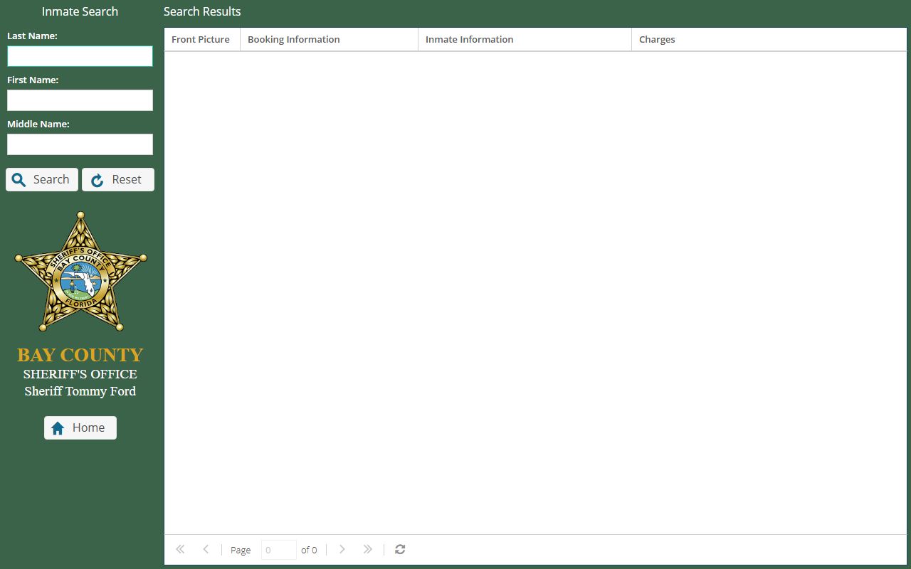 Bay County mobile inmate search portal