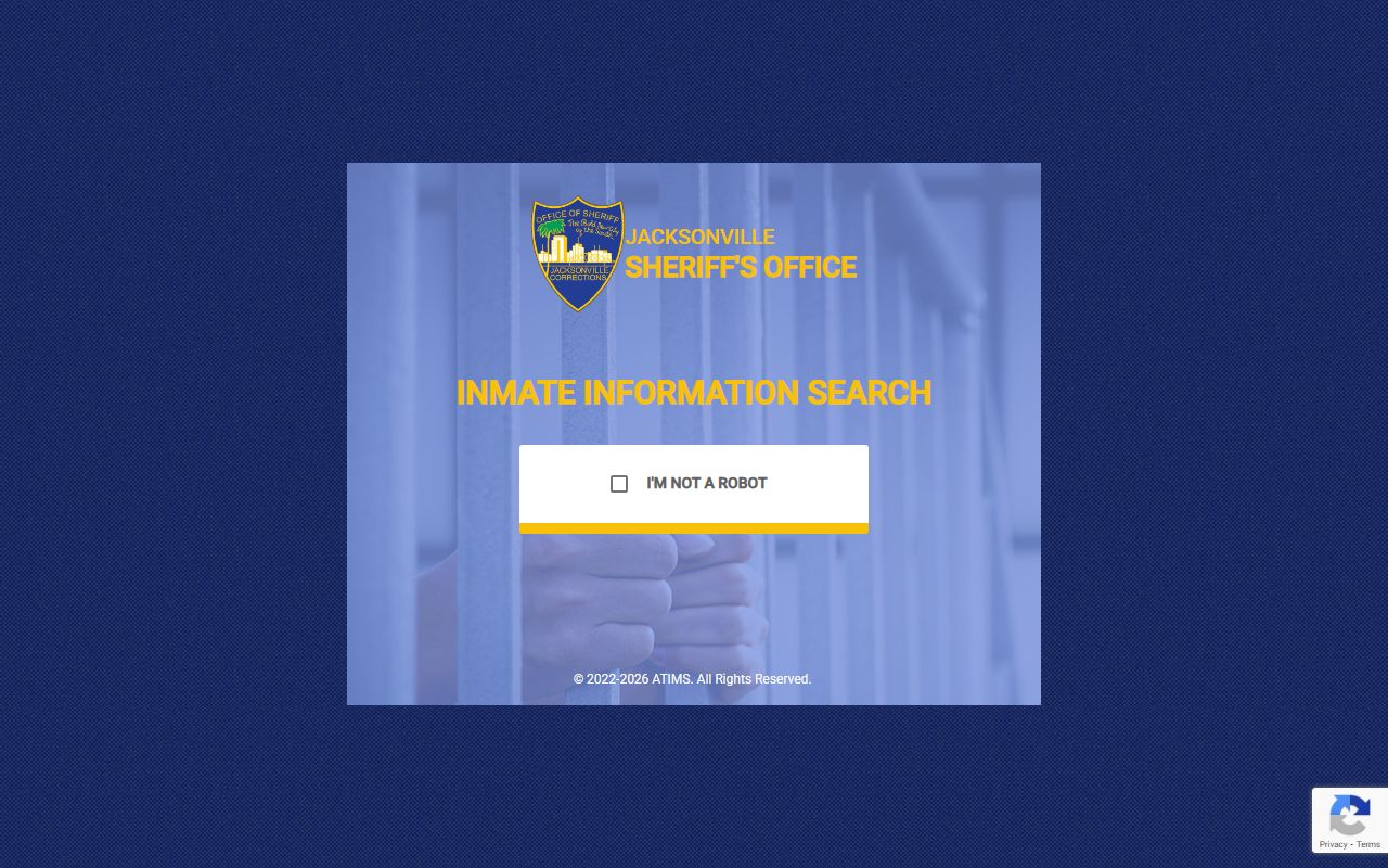 JSO inmate search portal for Duval County arrests